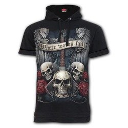 short sleeve T-Shirt SPIRAL Unspoken With Hoodie