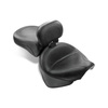 Mustang 2-p wide touring vintage seat plain black 8111756
