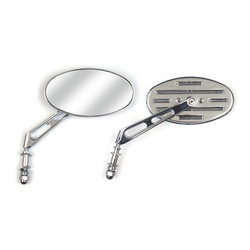 motorcycle mirror left or right MCS HD All Models Slotted Short Stem Cateye Chrome 906145
