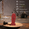 candle CANDELLANA Coffin With Cross Red