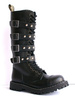 combat boots STEEL 139/140/OZ 4P FULL BLACK/BALLS