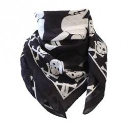 chusta ROCK DADDY Black With Skull Design