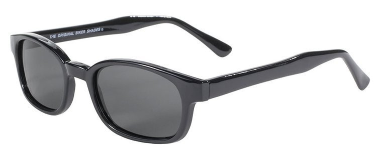 okulary motocyklowe KD's BLACK/POLARIZED GREY LENS