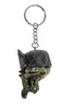 key ring LETHAL THREAT Back Off Skull Head