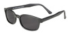 motorcycle sunglasses KD's MATTE BLACK/DARK GREY LENS