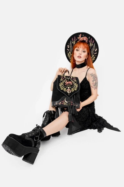 midi dress RESTYLE Fallen Leaves