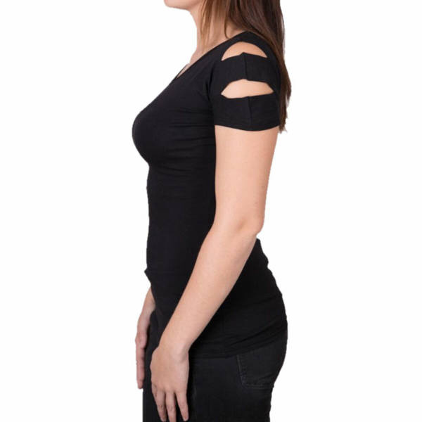 short sleeve T-Shirt BLACK HEART Romantic Destroy