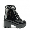 buty rockowe ALTERCORE Enid Vegan Black Patent
