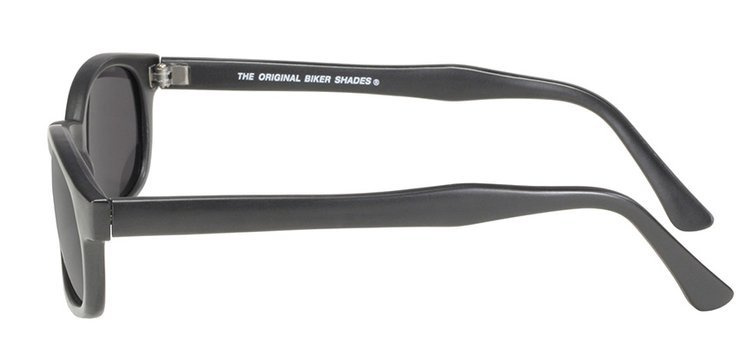 motorcycle sunglasses X-KD's MATTE BLACK/DARK GREY LENS