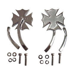 motorcycle mirror left or right MCS HD All Models Maltese Twist Chrome 980629