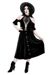 skirt midi RESTYLE Crypt
