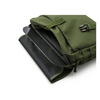motorcycle saddlebag MCS Universal Canvas Green 559328