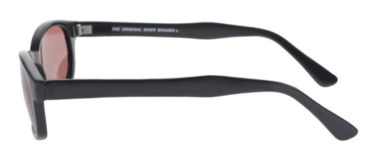 okulary motocyklowe X-KD's MATTE BLACK/ROSE LENS