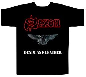 koszulka krótki rękaw RAZAMATAZ SAXON DENIM AND LEATHER